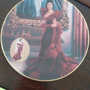 Gone with the Wind collector's plate "The Red Dress"